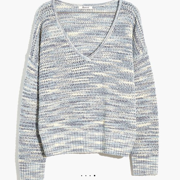 Madewell Southbrook Open-Stitch Pullover Sweater in Space-Dye - LIKE NEW - Picture 5 of 5